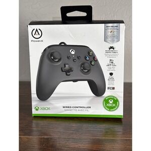 PowerA Wired Controller for Xbox Series X|S Xbox One PC Black USB-C 10ft Cable